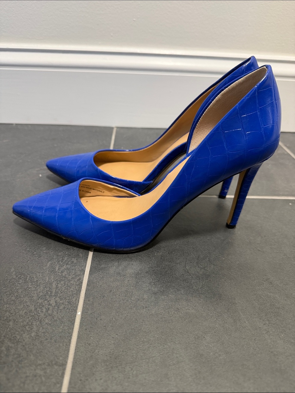 Blue Pointed-Toe Kenjay Pumps